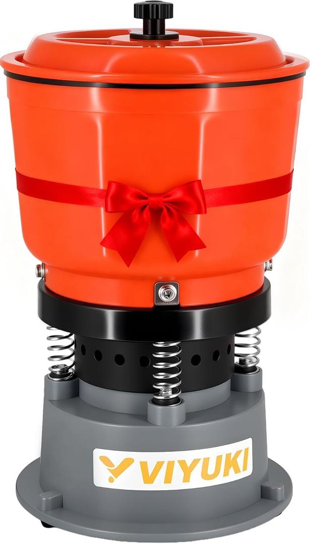 9LBS Vibratory Tumbler Polishing Machine for Rocks/Metal Parts/Screw