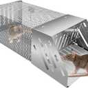 Humane Mouse Trap,Combined Automatic Continuous Rat Traps Cage, Extended Metal Rat Trap,Sensitive Pedal Trigger, Easy to Set Mice Catcher for Indoor and Outdoor