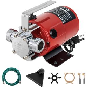 Utility Pump, Prostormer 1/10HP 120V Mini Portable Electric Water Transfer Pump 330GPH Plumbing Equipment with Water Hose Kit Great for Yard, Garden, Pool Draining
