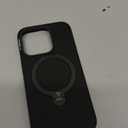 TORRAS Liquid Silicone for iPhone 16 Pro Case with 360 Spin Magnetic Ring Stand with Camera Control, Fit for MagSafe, OStand Q3 Silicone Non-Slip Protective Case for iPhone 16 Pro, Obsidian Black