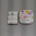 Mini Sticker Printer AHM2, Mini Thermal Printer with 3 Rolls Paper, Portable Bluetooth Inkless Printpods, Pocket Label Maker Suitable for Creative Kids DIY, Diaries, Photos, Study Notes -White