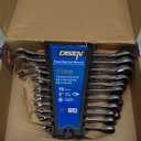 DISEN 22 PCS Ratcheting Wrenches Set, Combination Wrenches Set SAE & Metric Standard, 1/4" to 3/4" and 6-18mm Size, CR-V Steel, 12 Points 72-Teeth