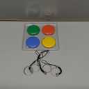 Air Tracking Tags-4 Pack Android, Android Tracker Tags, Work with Google's Find Hub App, Bluetooth Smart Tracking Tag, Item Finder Tracker for Keys, Wallet, Suitcases (Multi-Coloured)