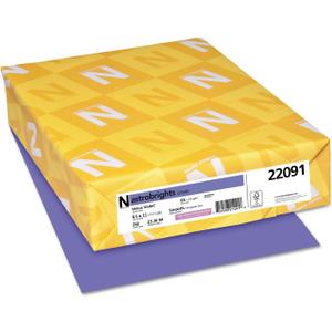 Neenah Paper 22091 Color Cardstock, 65lb, 8 1/2 x 11, Venus Violet, 250 Sheets