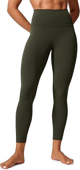 CRZ YOGA Womens Butterlift High Waisted Workout Leggings 25" - Pilates Gym Athletic Yoga Pants Buttery Soft (Large,Olive Green)