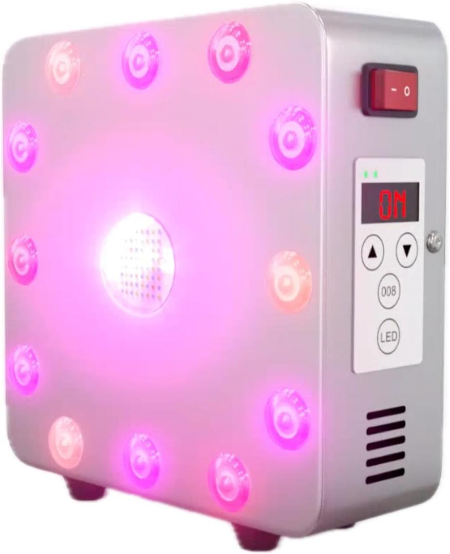 EMR-TEK Firewave | Red Light Therapy for Face & Body, Blend of Red (630nm 670nm) & Near-Infrared (830nm) Light | Portable LED Lamp for At-Home Skincare Wellness, Supports Recovery & Full-Body Sessions