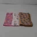 1 Pack 3 Blankets Super Soft Fluffy Premium Fleece Pet Blanket Flannel Throw for Dog Puppy Cat Paw Brown/Pink/White Small(23x16 inch)