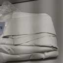 Guken Ivory Linen Blackout Curtains 63 Inch Length 2 Panels Set for Living Room Bedroom Back Tab Thermal Insulated 100% Black Out Linen Drapes Room Darkening Window Curtains 40 Wide