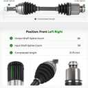 1 PC Front Right Passenger Side CV Axle Shaft Assembly for Mazda 3 2005-2013, for Mazda 3 Sport 2009-2013, for Mazda 5 2006-2010, (Auto Trans, From 01/06/2005), Replace# 66-8173