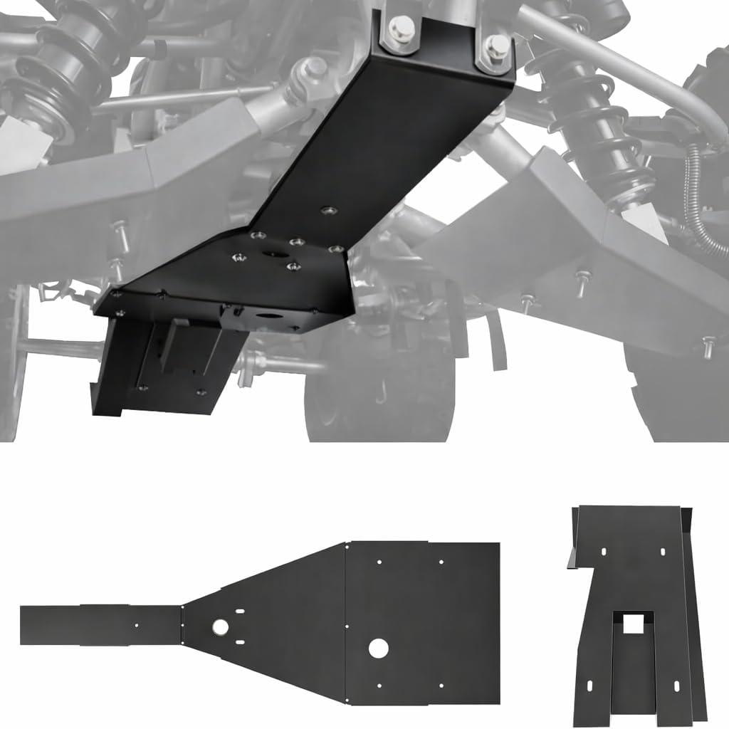 ATV Full Chassis Glide & Swing Arm Skid Plate Guard for Raptor 700 700R 06-25, Combined Aluminum Glide Plate Frame Protector Kit for Yamaha Raptor 700 700R 2006-2025 Accessories