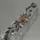 Wesiti Metal Flower Wall Decor Vintage Spring Metal Flower Wrought Iron Scroll Sculpture 15.7''x3.7'' Farmhouse Leaves Wall Decor with Nails for Spring Living Room Bedroom Indoor Outdoor(Colorful)