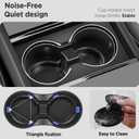 Center Console Organizer Tray for Tesla Model Y Juniper Accessories 2025 2026 & for Tesla Model 3 Highland Accessories 2024 2025 2026 [Slide Smoothly & US Patent] Sunglasses Cup Holder Black