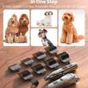 oneisall Dog Clippers for Grooming Thick/Heavy Coats, 4-in-1 Dog Grooming Kit Low Noise with Stainless Steel Blade, Cordless Dogs Paw Trimmer Pet Nail Grinder for Small & Large Dogs Cats Animals