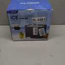 Ice Makers Countertop, 9 Ice Cubes in 6 Mins Portable Ice Maker, 2 Sizes of Bullet Ice (S/L) Small Ice Machine for Home Kitchen Camping (Onyx)