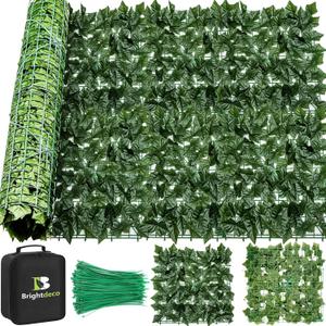 BDUSXYZ Artificial Ivy Privacy Fence Screen 60x100in Privacy Hedges Wall Faux UV-Anti Panel for Indoor Outdoor Garden Balcony Decor