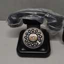 Retro Landline Phone for Home, TelPal Corded Black Old Fashion Phone, 1930's Push Button Antique Telephone, Large Button Vintage Telephone, Power Outage Safe, Redial Button, Classic Retro House Phones