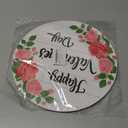 Valentines Door Decor Happy Valentines Day Sign Red Pink Rose Wall Decor Wooden Wreaths for Front Door Hanger Hanging Sign for Porch Wall Indoor Home Decor