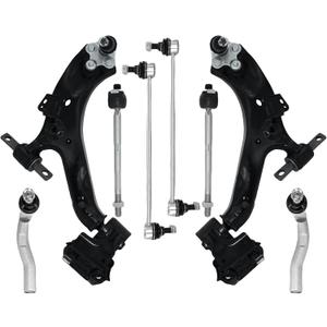 8pcs Front Lower Control Arm with Ball Joint Tie Rods Sway Bar Suspension Kit Fit for 2012-2014 Honda CR-V