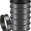 FANGSUN 4" English Muffin Rings 6Pack