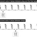 2 Pack Extension Lights Each with 3M/9.84ft Cables for Warm White Landscape Lights, No Plug/Adapter