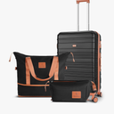 Carry on Luggage Set, 22x14x9 airline approved 100% PC hardshell, Lightweight TSA Locks Quiet Spinner Wheels Durable Zipper, Travel Luggage Small