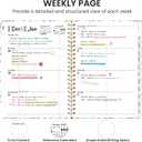 2026 Planner, Weekly and Monthly Calendar Planner for Women, Jan 2026 - Dec 2026, Hardcover Planning Agenda book with Tabs, Spiral Bound, Inner Pocket, Perfect for School Office Supplies, 6.3" x 8.5" - Wildflowers