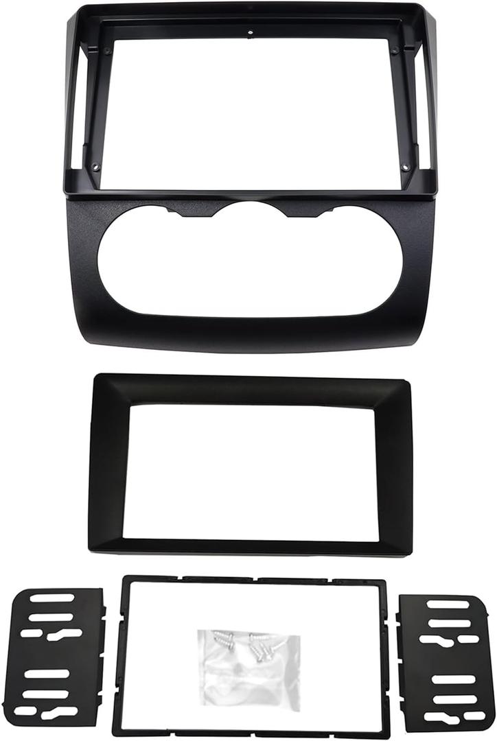 Radio Stereo Bezel for Nissan Altima 2006-2012 Dash Installation Mount Trim Kit Fits 9" and Double Din (Manual A/C)
