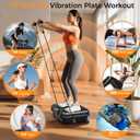 Vibration Plate Exercise Machine for Lymphatic Drainage, Vibration Platform for Weight Loss, 400 Lbs Capacity Shake Plate Full Body Workout Vibrate Fitness Platform for Home Women Men