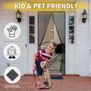 Reversible Left Right Side Opening Magnetic Screen Door for 60 x 80 in French Door, Screen Itself Size: 62" x 81", Glass Sliding Door Heavy Duty Screen Door Mesh Curtain for Front Patio Or Large Door