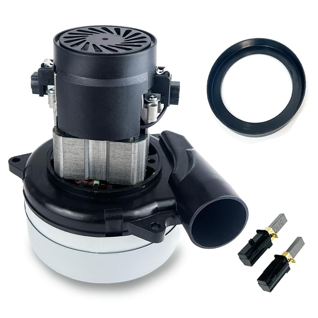 Upgraded 116472-13, 116472-00 120V Vacuum Motor, 2 Stage/ 112CFM / 1300W / 120V / 5.7 Inch, Includes Motor Gasket/2 Additional Pair, Replacement for Beam Vacuflo AirVac AstroVac Central Vacuum