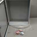 Outdoor Electrical Box, Steel Junction Box 20 x 16 x 8'', NEMA 4X Electrical Enclosure Box IP66 Waterproof & Dustproof, Universal Electrical Project Box with Lock & Mounting Plate