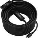 Active USB C Extension Data Cable 35FT, 5Gbps Data Transfer, USB 3.1 Type-C Extender Cord, USB-C Male to Female Cable, Built-in Smart Chip, High Speed-(Data Cable, Not for Charging/Audio/Video Cable)