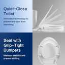 Bidet Seat for Elongated Toilet Seat Non-Electric Soft Close with Quick Release Hinges for Easy Clean Dual Nozzle Front and Rear Wash(PG303A)