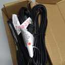 PLUGTUL Indoor Extension Cord 10 FT, 2 Prong Black Extension Cord, 3 Polarized Outlets with Safety Cap Protect for Home Office, 16/2 SPT-2 ETL Listed, 3 Pack