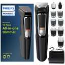 Norelco Philips Multigroom 3000 Series, All-in-One Trimmer, 13 Piece Men's, Grooming Kit for Beard, face, Nose, and Ear Hair Trimmer and Hair Clipper - NO Blade Oil Needed, MG3740/40 (Black)