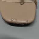 LAICIGO Women’s Square Open Toe Flip Flops Stiletto Heels Strappy Thong Slide on Slingback Mules Sandals. Size 8,5