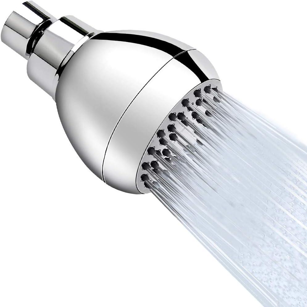 Aisoso High Pressure Shower Head 3 Inches Anti-clog Anti-leak Fixed Showerhead Chrome with Adjustable Swivel Brass Ball Joint for Relaxing and Comfortable Shower Experience Aisoso High Pressure Shower Head 3 Inches Anti-clog Anti-leak Fixed Showerhead Chrome with Adjustable Swivel Brass Ball Joint for Relaxing and Comfortable Shower Experience