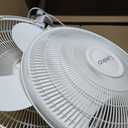 Lasko Oscillating Adjustable Pedestal Stand Fan with Timer and Remote for Indoor, Bedroom, Living Room, Home Office & College Dorm Use, 16 Inch, White, 1646, 47 In. Tall