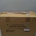 3FT Pre-lit Artificial Small Mini Christmas Tree with Warm White Multi-Color LED Lights, Remote Control and Timer, Perfect for Xmas Tabletop Decorations, Home, Kitchen, Dining Table top Snow