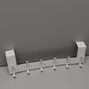 WEBI Over The Door Hooks,Over Door Towel Rack,Door Hanger,Door Coat Hanger,Door Coat Rack,Door Hooks for Hanging Clothes,Back of Door,White (1 Pack)