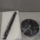 Paper Towel Holder Countertop, One-Handed Tear, Stainless Steel, Weighted Base, Black, Paper Towel Roll Holder Stand with Ratchet Mechanism for Kitchen Bathroom Farmhouse Essentials Decor Accessories