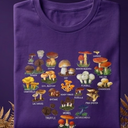 Mushroom Mycology Fungi Foraging Mushrooms Whisperer Fungus T-Shirt (Purple, S)
