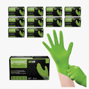 GLOVEWORKS HD Green Nitrile Gloves 1000 Pack, 8 mil Nitrile Gloves XL Size, Nitrile Disposable Gloves with Raised Diamond Grip
