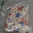 Horaldaily 4th of July Tablecloth 60×84 Inch Rectangular, Patriotic Star Strips Pattern Independence Day Memorial Day Washable Seasonal Table Cover for Party Picnic Dinner Decor
