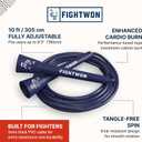 5mm PVC Jump Rope for Fitness | Adjustable Indoor/Outdoor Skipping Rope with Unbreakable Handles | Ultra-Strong PVC & White Grips (Scarlet Red)