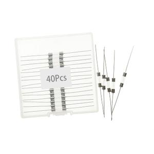 T1.25AL250V,1.25A,1.25A Fuse, Slow-Blow Glass Lead Fuses, 5x20mm,1.25 amp 250 Volt,0.2" x 0.78" Time-delay Fuse (40Pcs)