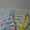 Touchat 4 Pack Cabana Stripe 250GSM Polyester Lightweight Quick-Dry Beach Towel & Blanket Combo- 30'' x 60'' Compact Travel Towel for Pool, Camping, Gym, Yoga | Ultra-Portable, Multi-Functional Color