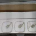 3-Lights Black Vanity Lights for Bathroom with White Square Frosted Glass Shades, Modern Eye-Friendly Bathroom Light Fixtures Over Mirror, Bath Wall Lighting for Bedroom Living Room Cabinet