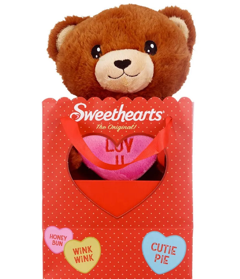 Sweethearts Plush Toy in Gift Bag, Assorted Colors
