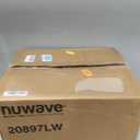 Nuwave Bravo Pro Smart 21QT Toaster Oven Air Fryer Combo, Convection Oven Countertop, 10 functions all in 1, with even & quick crisp technology, 50-450F, 1800W, Stainless Steel, 21qt Capacity
